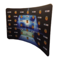 curved tension zipper display