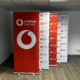 Double sided outdoor pull up banner with two graphic panels.