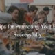 Promotional display materials for successfully marketing an event.