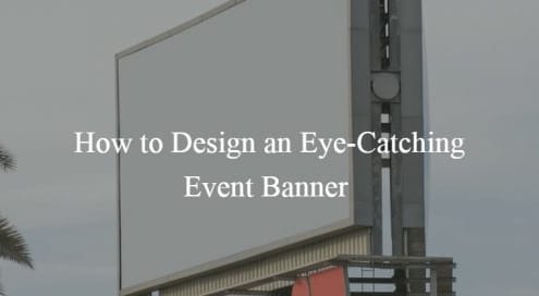 Tips for designing eye-catching event banners for promotions.