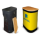 Heavy duty promotional counter stand for exhibitions.