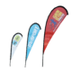 Traditional flag with custom logo print for outdoor display.