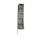 Rectangle banner flag icon for outdoor branded displays.