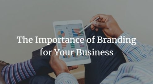 Branded business materials showing the importance of brand identity.