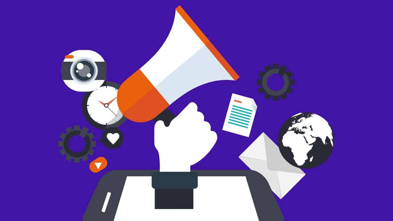 A graphic depiction of multifaceted marketing