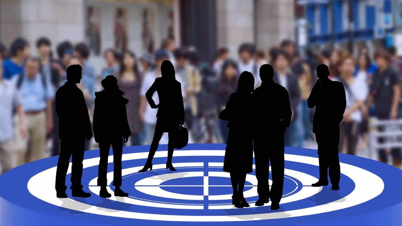 An abstract depiction of target audience