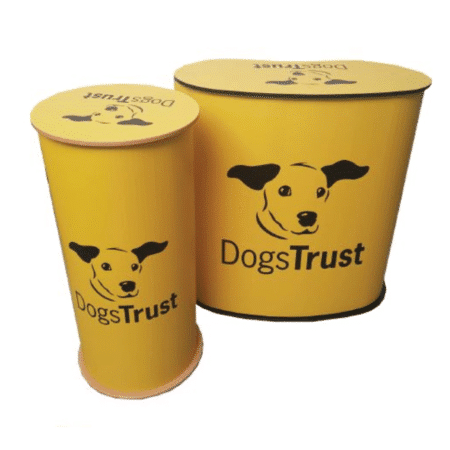 Custom branded promotional round counter for events.
