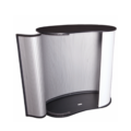 Custom printed round counter stand for trade show use.
