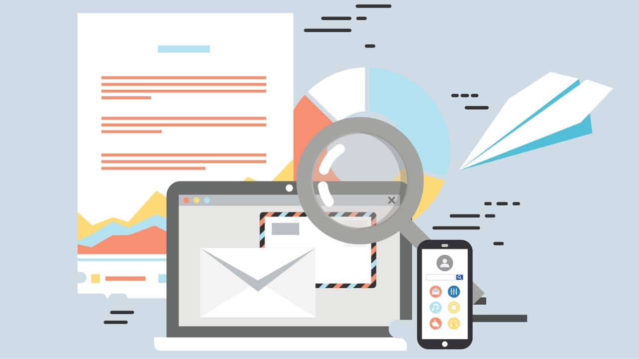 A graphic representation of various elements of marketing
