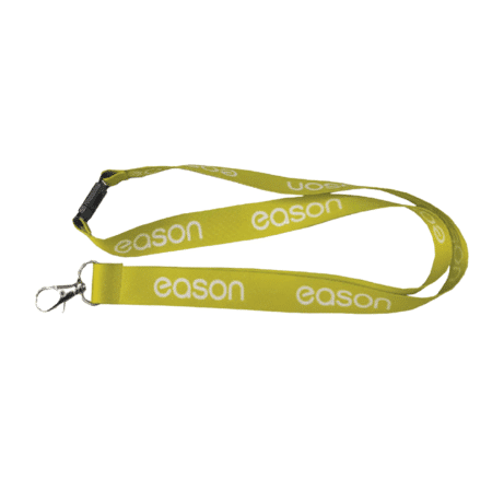 Eco friendly rPET recycled lanyard product icon.