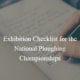 Exhibition checklist banner for the National Ploughing Championships.
