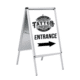 A-frame pavement sign for outdoor business advertising.