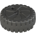 Tyre base assembly for teardrop flag outdoor display.