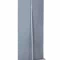 Retractable banner with interchangeable printed graphic.