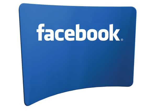 Curved zipper wall fabric display for exhibitions.