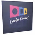 straight display tension zipper wall