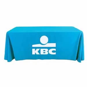 Eco friendly printed tablecloth made from sustainable materials.