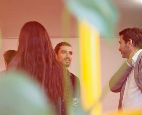 Checklist of branded items to bring to a networking event.