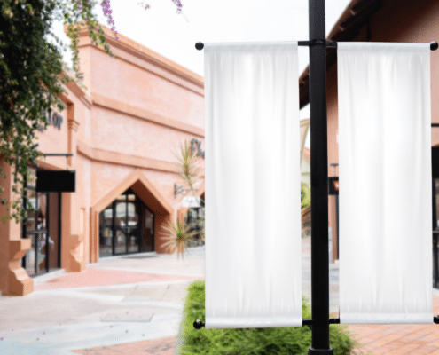 printed hanging banners