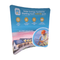 tension fabric display stand wall
