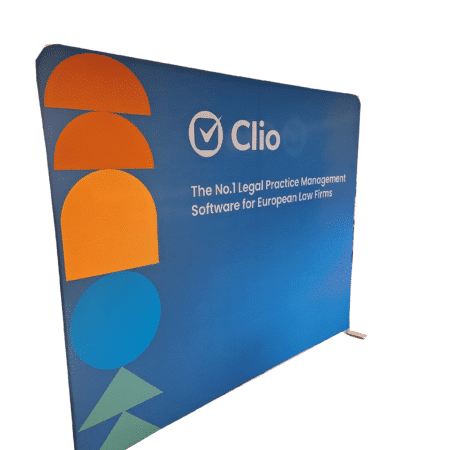 tension fabric display stand wall